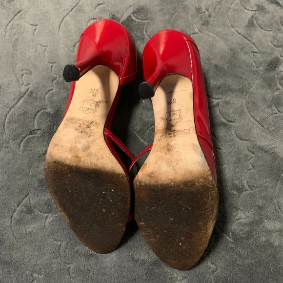 BEBE | Red Roseanna 94064-RED-6 Kitten Heel w/ Bow | 6 - Picture 8 of 13
